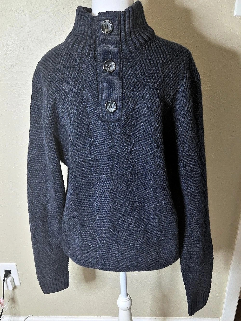 Hudson & Barrow Men's Turtleneck Sweater Size Large Like New